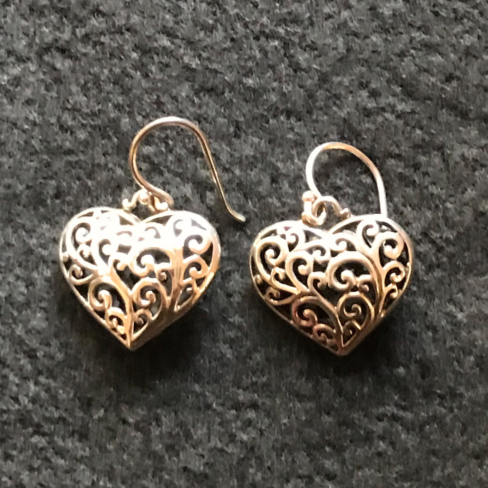 Filigre Heart Earrings